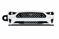 S550 Mustang Keychain